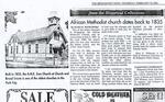 African Methodist Church dates back to 1835