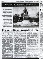 Barnum liked Seaside statue
