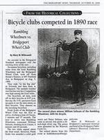 Bicycle clubs competed in 1890 race