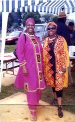 Cynthia Griffin and friend at Newfield Park