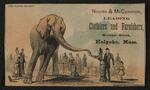 Trade card: Set of four trade cards featuring Jumbo the elephant (card 4)