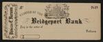 Check: Blank check from the Bridgeport Bank with Iranistan on front (owned by the Bridgeport History Center)