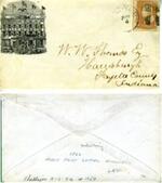 Letter and Envelope with Image of Barnum's Museum