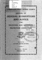 Manual of general suggestions and advice for industries and industrial protection committees