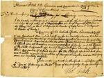 Order from Governor Thomas Fitch, 1757 February 19