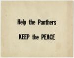 Black Panthers Printed Sign
