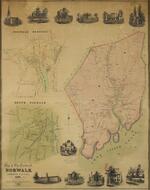 Map of the Town of Norwalk, Fairfield County, Conn. From Actual Surveys 1851