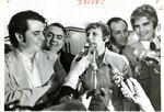 Ella Grasso and supporters following primary victory, May 23, 1974