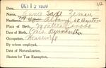 Voter registration card of Annie Saxe Zeman, Hartford, October 13,             1920