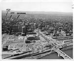Aerial view, Connecticut highways I-84,  under construction, Hartford (Conn.), April 27, 1960