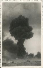 Ammo Dump Explosion; Near Da Nang, Vietnam; 1968; Photographed by Baldwin, Raymond G.