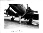 William Bormolini in front of C-47