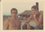 (L-R):  Richard Bowen, Larry Wilson, north of Da Nang, South Vietnam, 1968.