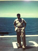 Frederick L. Brown On flight deck of Guadalcanal May, 1973 � December, 1973