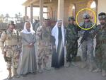 Kevin Brown (circled), With Iraqi army commanders; Tikrit, Iraq; 2007