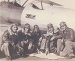 Frederick Bruening's group with instructor: Frederick Bruening and the rest unknown at Primary Flight School; Orangeburg, South Carolina; November 1943-January 1944