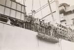 Arriving home from Pacific; New York, New York; April 1946
