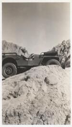 A Jeep in Painted Canyon; Mecca, California; July 5, 1942