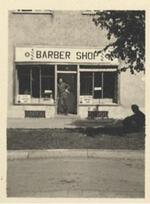 Robert Campbell ran the barber shop; Munich Germany; 1945