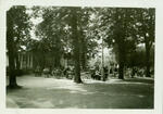 View of outdoor Caf� Metz, France May, 1945