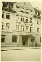 Hotel Adler, where the boys lived; Memmingen, Germany; September, 1945