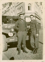 (L-R) Bill Parry, Normand Henry Carleton  arienbad, Czech Republic October, 1945