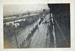 View of men waiting to board USS Mt. Vernon Port of Le Havre, France December, 1945