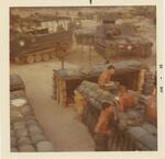 Sitting on the bunker; Di An; 04/1969