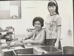 Red Cross secretaries and both came from Cholon and speak fluent Chinese, Vietnamese, and English; Vietnam; Lyn, Helen;  1966-1967;  Photograph by unknown