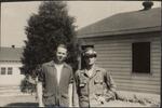 L to R:  Robert W. Van Kirk, Ralph W. Chase, Jr. � Camp Pickett, VA - 1953