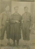 L to R: Murray Cohen, unknown, unknown; Murray Cohen with native of Tunisia (center); Tunisia, North Africa