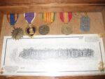 Curtis's Medals and etching of his Vietnam Wall name