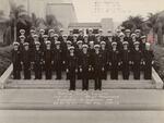 John Conforti (second row, furthest to the right with an arrow). Service School Command Class 47-19 Graduation Photo. San Diego, California. 09/13/1947.