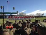 Marine Corps Drum and Bugle Corps "Commandant's Own"; Twenty-nine Palms, CA; March, 2012; Photographed by Owen Cornish