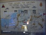 Photo of a map (given to John Dillon), that was drawn by a member of the 297th Engineer Combat Battalion.