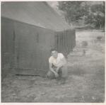 Robert Dornfried at camp;Korea;Robert Dornfried; 1953; Photograph by Unknown