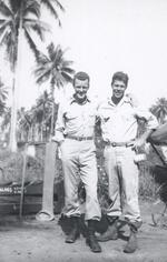 John J. Higgins and Sgt. George Mackie, Russell Islands, 1943