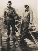Lt. John J. Higgins and Mike Gerich Rotarura, New Zealand, May 30, 1944