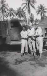 Left to right: Joe Long, Lt. John J. Higgins and Sgt. George Mackie, New Guinea, 1944