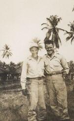 Joe Deutsch and 2nd Lt. John J. Higgins, New Guinea, September 1944