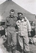 Lieutenant John J. Higgins and Sergeant Ray Riendeau, Luzon, Philippines, 1945