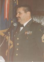 Sergeant First Class Frederick G. Horn President of New Haven Gray�s 102nd Infantry CTNG 175th Anniversary dinner Goffe Street Armory, New Haven, CT November 9, 1991
