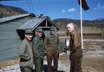 Korea; In 1953; (Far Right) Colonel Zipperman; Colonel Zipperman posing for a photo with other solders at M.A.S.H. Unit