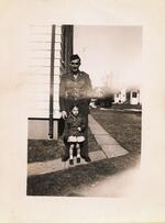 John A Hurst with niece Marilee Hurst;  March 4, 1945