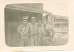 L - R: Eddie Kreig, �Bo� Bohannon, Stanford Inman, Dick Riggle Kwajalein 1944-45