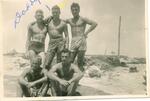 Kwajalein 1944-45 Stanford Inman in center back