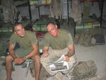 Iraq, Tent City, 10/2006 LCPL Petty and LCPL Belinger