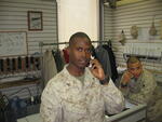 10/2006, LCPL Ismail, Calling home from Maine, US