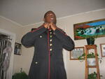 Southington, CT, 10/2006 LCPL Ismail getting ready for Marine Corp Ball