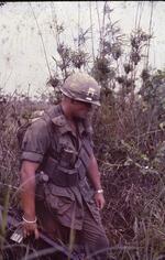 Unknown soldier patroling; Vietnam; 02/10/1969-02/08/1970